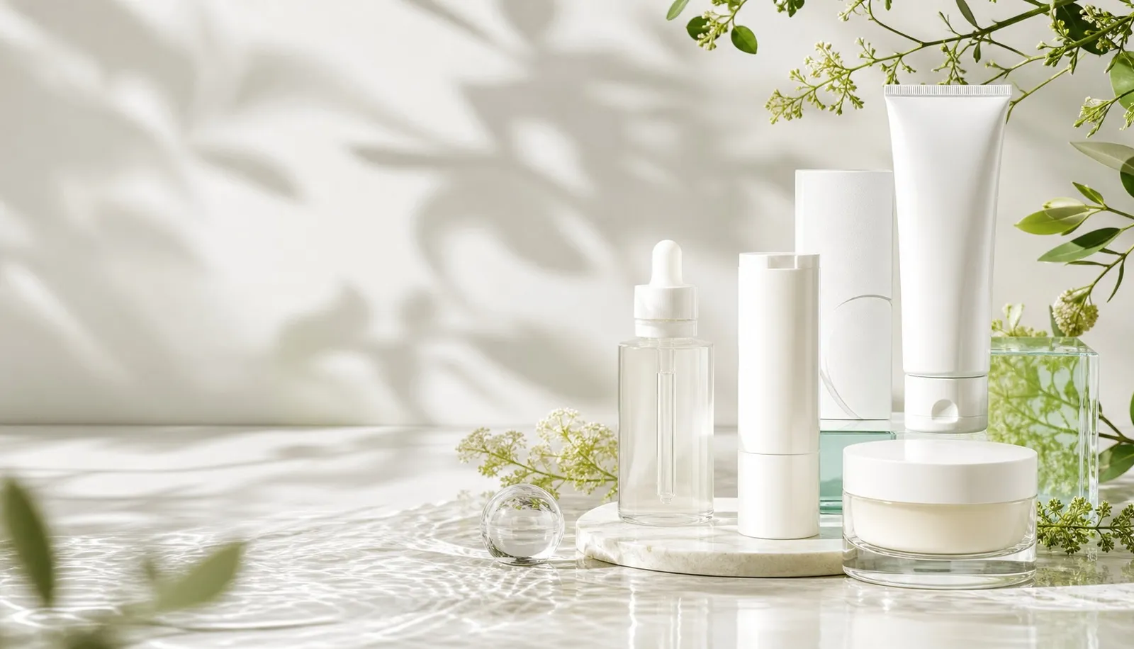LumaCare minimal skincare product set