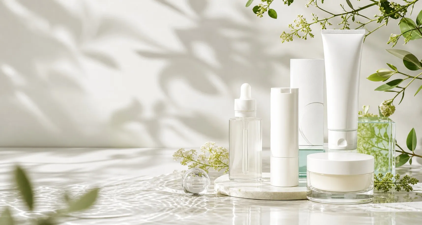 LumaCare minimal skincare product set